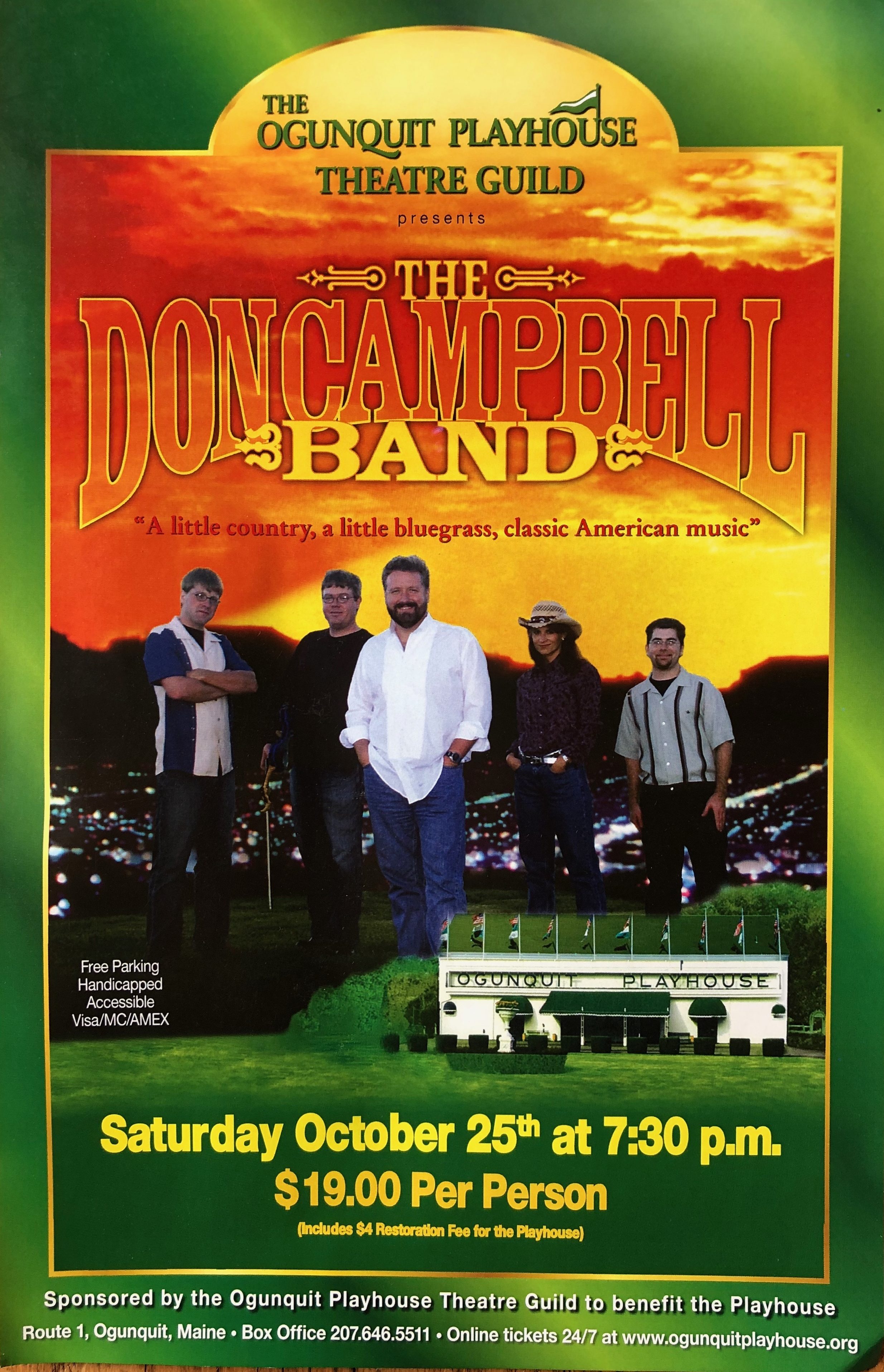 Don Campbell Band Plays Ogunquit Playhouse Benefit Event | Don Campbell ...